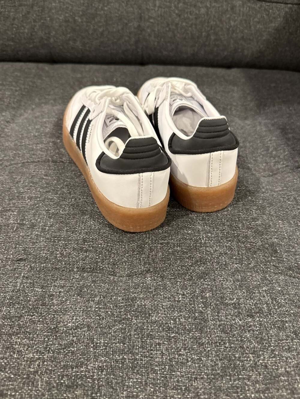 adidas Women's Sambae Platform Sneakers in Cloud White/Core Black/Gum - 6.5w - Picture 3 of 8